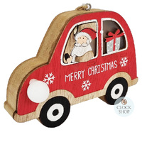 10cm Santa In Car Hanging Decoration image