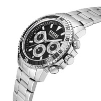 Aberdeen Chrono Silver Watch With Black Dial By VERSACE image