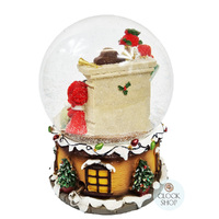20cm Musical Snow Globe With Santa In Armchair (We Wish You A Merry Christmas) image