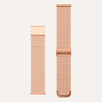 Rose Gold Nightingale Nurses Watch with Violet Purple Dial + Rose Gold XL Mesh Band image