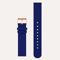 Silver Kahlo Watch with Navy Blue Dial + Navy Blue Band image