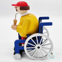 14cm Man In Wheelchair German Incense Burner By Richard Glässer image