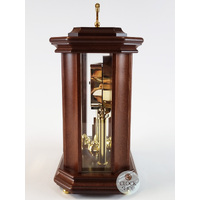 26cm Walnut & Gold Anniversary Carriage Clock By HALLER image