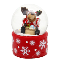 5cm Red Christmas Snow Globe- Assorted Designs image