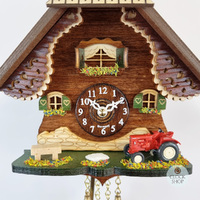 Forest Cabin Battery Chalet Kuckulino With Tractor 16cm By TRENKLE image
