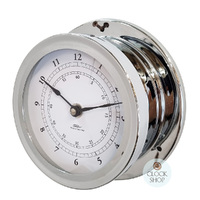 16.5cm Chrome Nautical Quartz Clock By FISCHER image