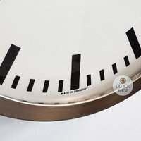 30cm Brushed Stainless Modern Wall Clock By HERMLE image