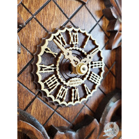 5 Leaf & Bird 1 Day Mechanical Carved Cuckoo Clock 35cm By TRENKLE image