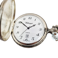 48mm Two Tone Unisex Pocket Watch With Three Horses By CLASSIQUE (Arabic) image