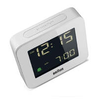 7.5cm White Digital Alarm Clock By BRAUN image