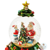 18cm Musical Snow Globe With Christmas Tree & Moving Train (Oh Christmas Tree) image