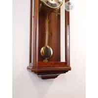 66cm Walnut 8 Day Mechanical Chiming Wall Clock By AMS image