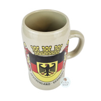 German Coat Of Arms Stoneware Beer Mug 1L By Böckling image