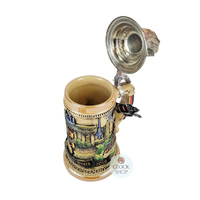 Berlin Wall 30 Year Anniversary Beer Stein With Genuine Berlin Wall Piece 0.5L By KING image