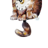 Cat Battery Clock With Moving Eyes 15cm By ENGSTLER image