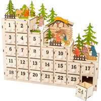 38cm Nativity LED Advent Calendar image