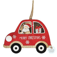 10cm Santa In Car Hanging Decoration image