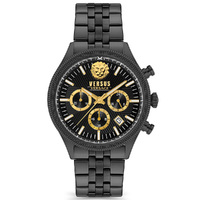Colonne Chrono Black Watch With Black Dial By VERSACE image