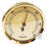6.3cm Gold Thermometer Insert With Gold Dial By FISCHER image