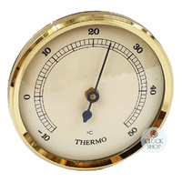 6.3cm Gold Thermometer Insert With Ivory Dial By FISCHER image