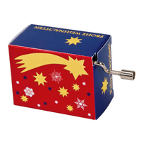 Christmas Hand Crank Music Box- Shooting Star (Jingle Bells) image