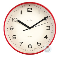 20cm Runwell Red Shiraz Wall Clock By ACCTIM image