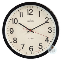 35cm Kempston Black Metal Wall Clock By ACCTIM image