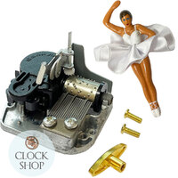 Music Movement With Tilt Mechanism and Ballerina In Satin Skirt - Tune Imperial Waltz image