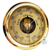16cm Gold Barometer Insert With Gold Dial By FISCHER image