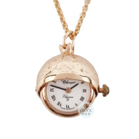 20mm Rose Gold Womens Ball Pendant Watch By CLASSIQUE (Roman) image