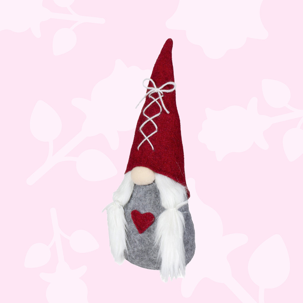 Snug & Cuddlepot | 22cm Gnome With Cross Stitch Hat | Boy Or Girl image