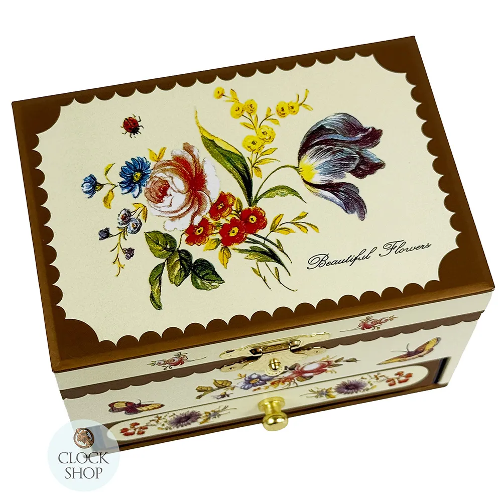 Floral Ballerina Musical Jewellery Box - Romeo & Juliet (Scratched Mirror) image