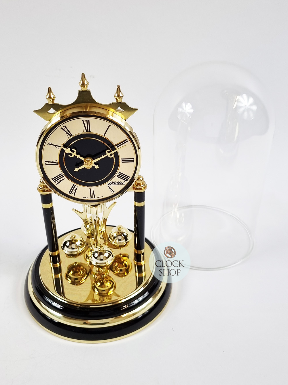 Black & Brass Anniversary Clock By HALLER (Scuffed Base) image