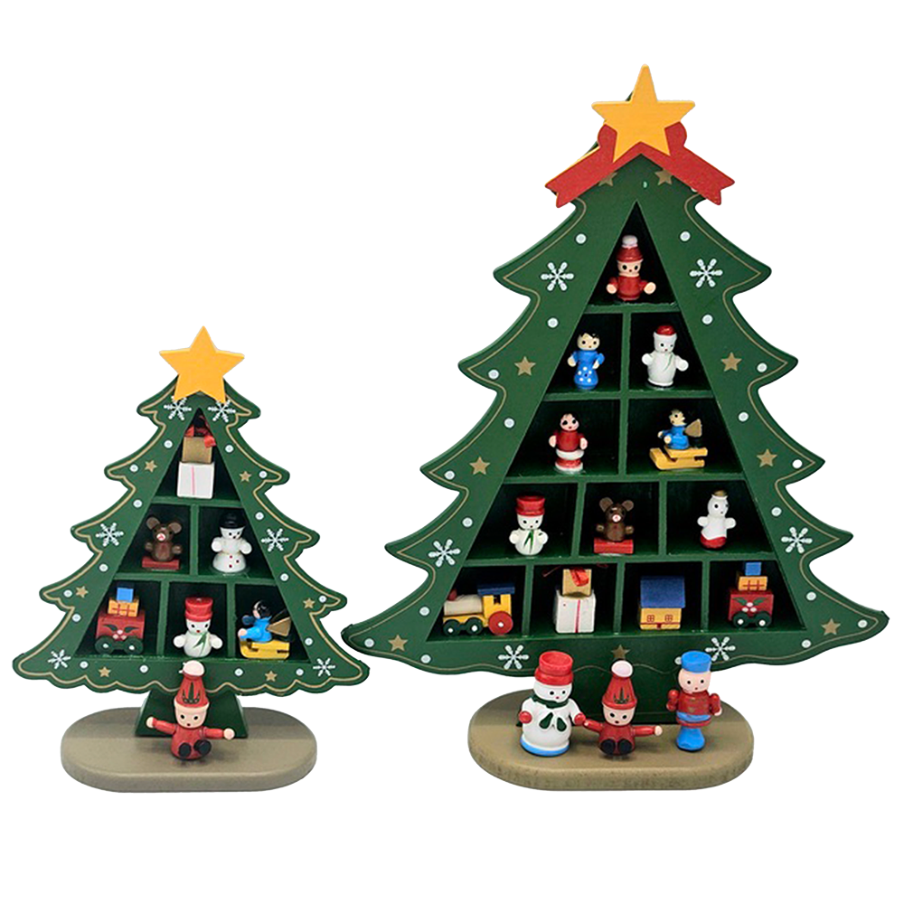 Wooden Decorative Christmas Tree- Assorted Options image