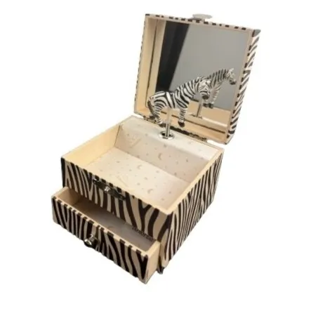 Zebra Musical Jewellery Box (Strauss- The Blue Danube) image
