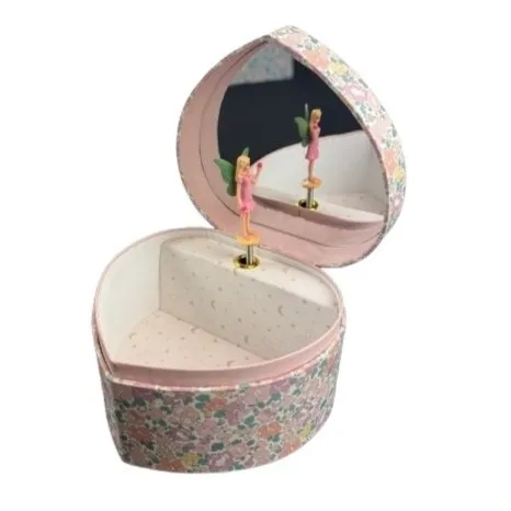 Floral Fairy Heart Musical Jewellery Box With Dancing Fairy (Schubert -Serenade) image