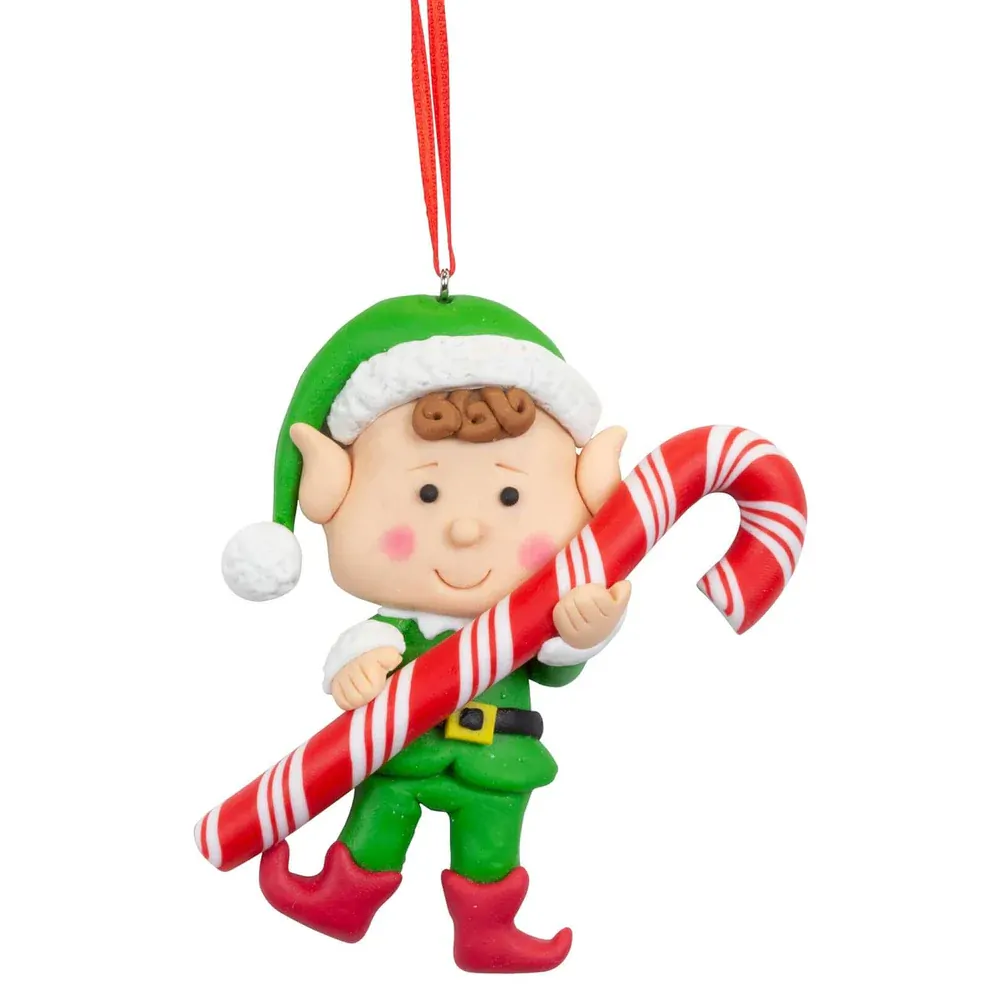 10cm Christmas Tree Elf Figurine Hanging Decoration- Assorted Designs image