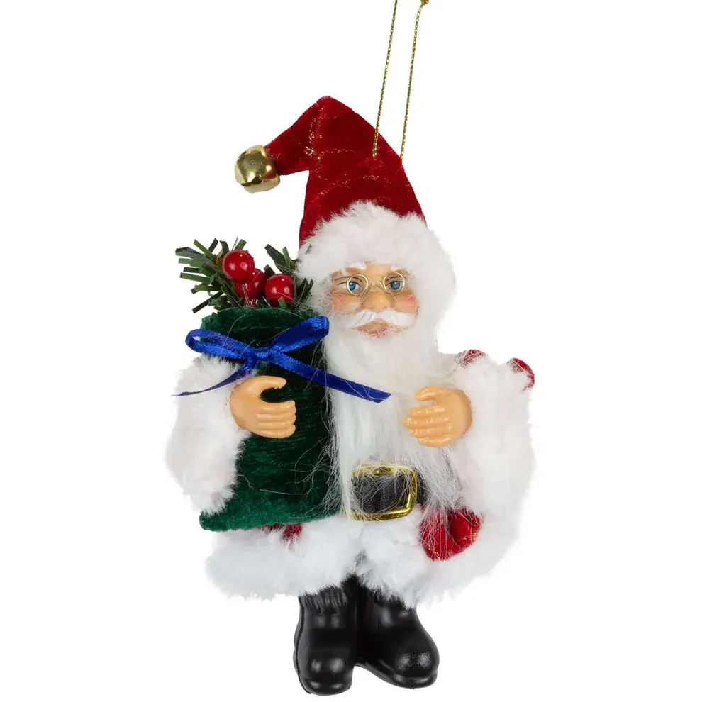 13cm Santa Hanging Decoration- Assorted Designs image