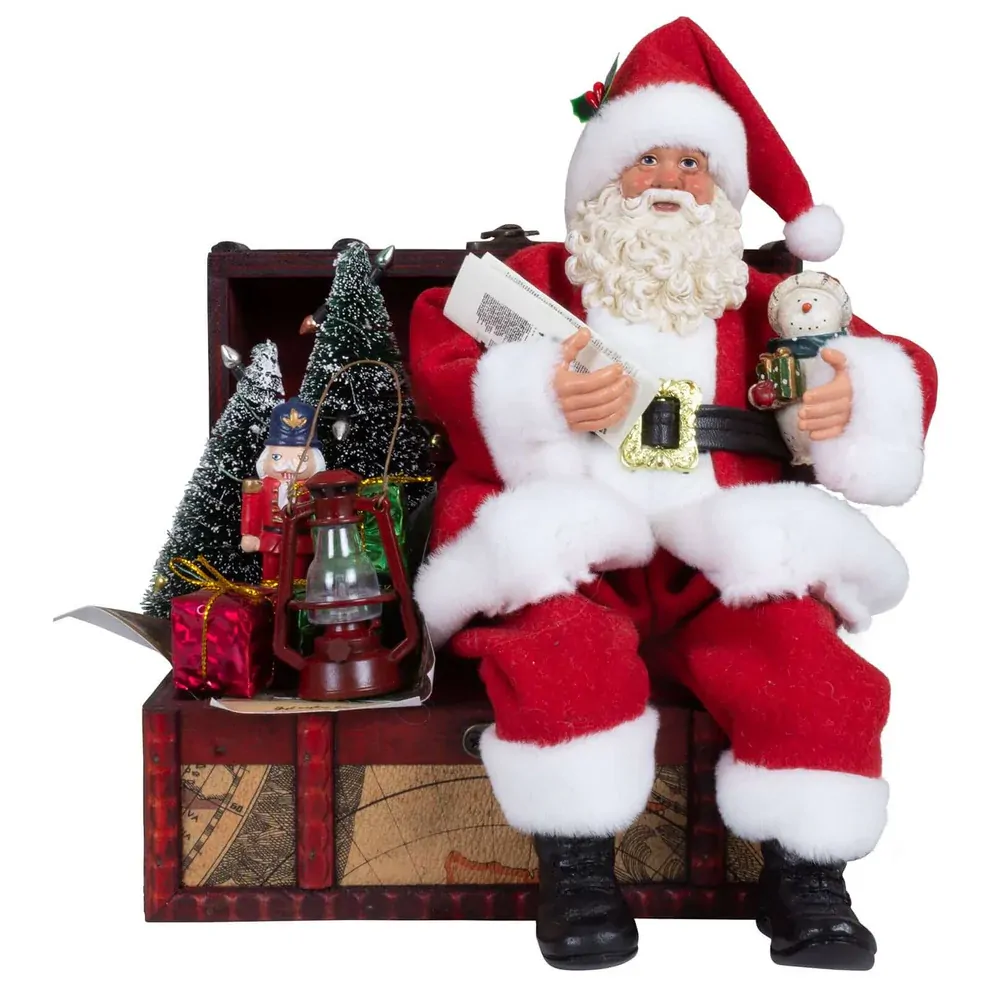 28cm Santa Claus Sitting On Chest image