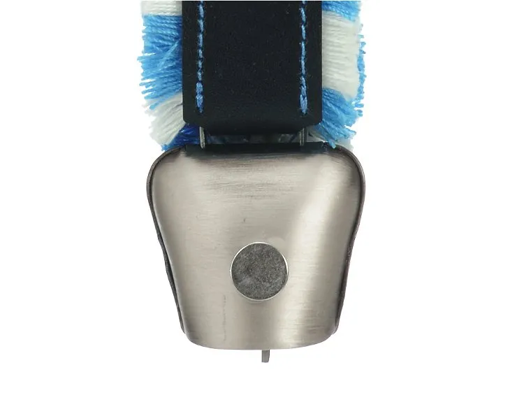 3.5cm Metal Bell With Fringed Blue Strap image