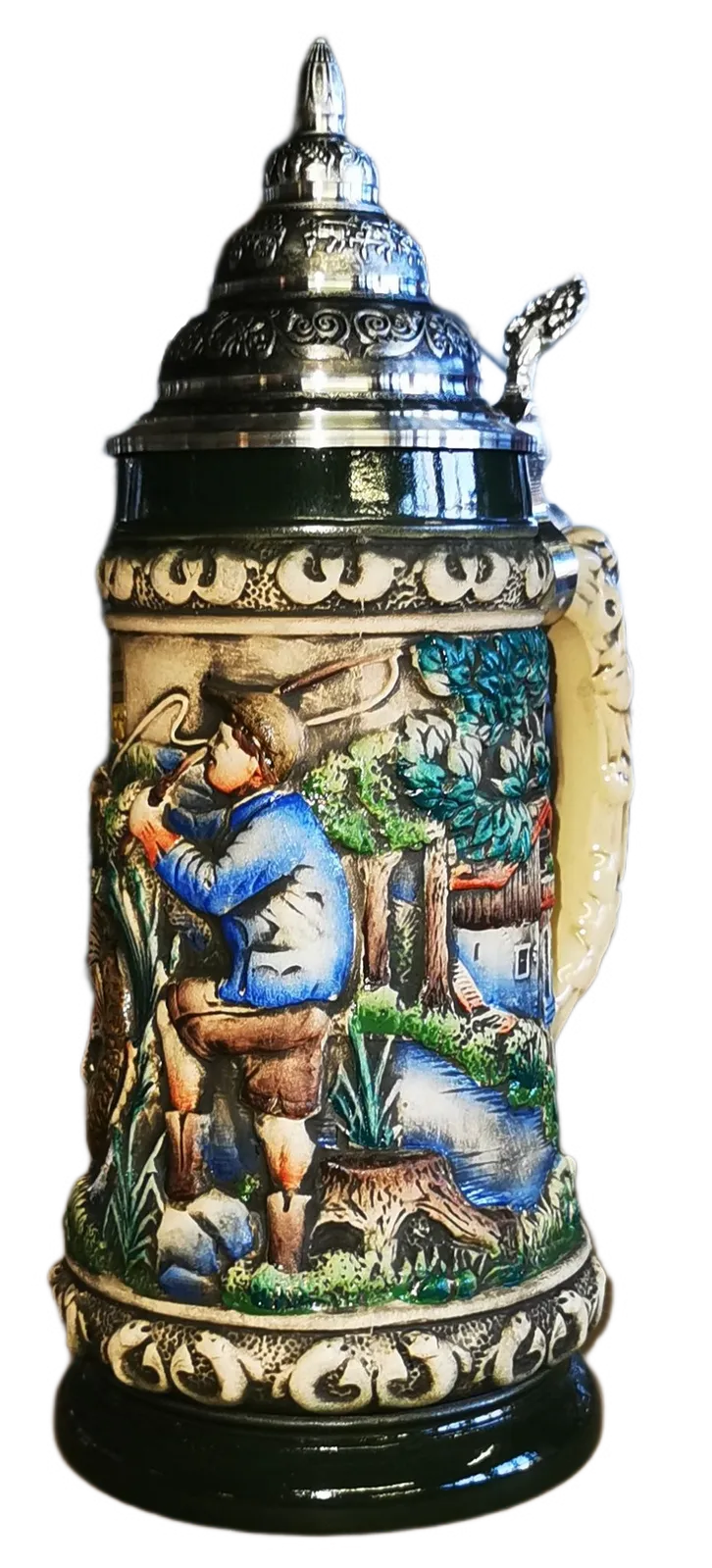 Angler Beer Stein Rustic 0.5L By KING image