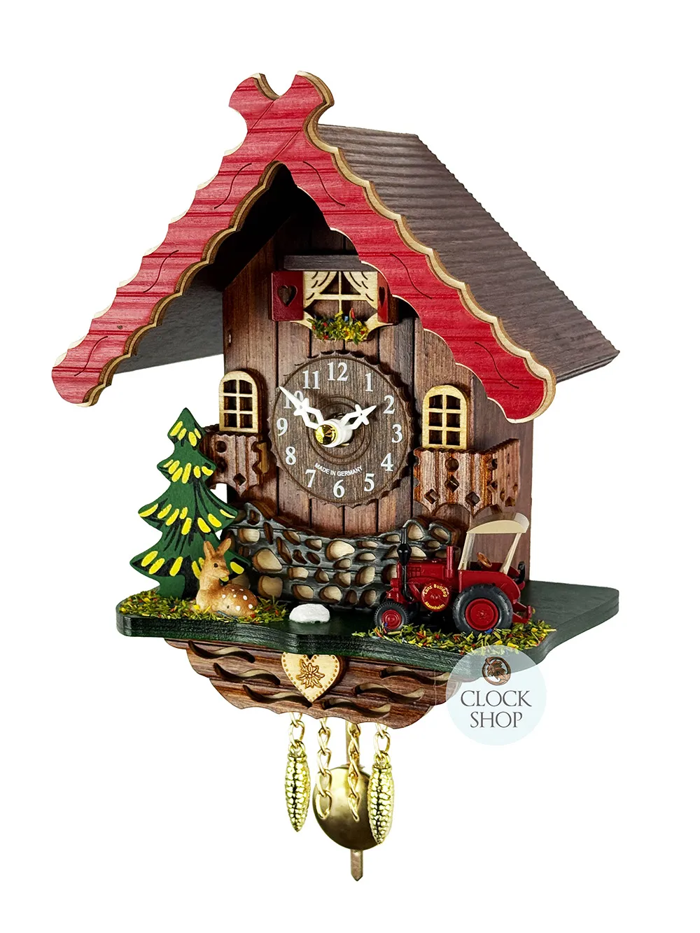 Tractor & Deer Battery Chalet Kuckulino 21cm By TRENKLE image