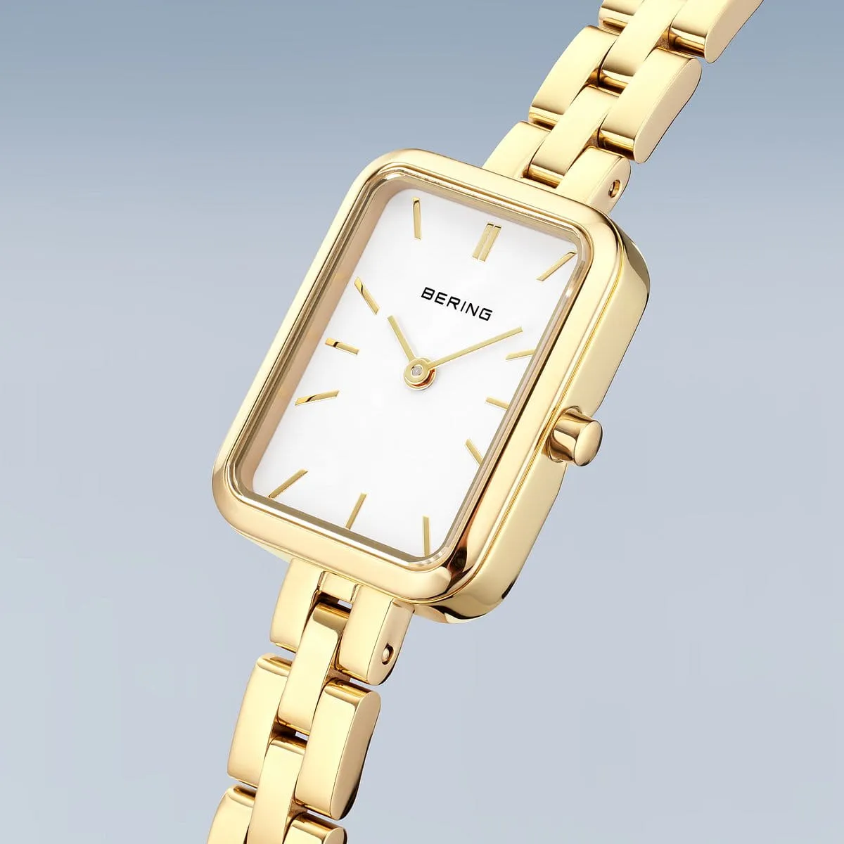 26mm Classic Collection Womens Watch With White Dial & Gold Stainless Steel Link Strap By BERING image