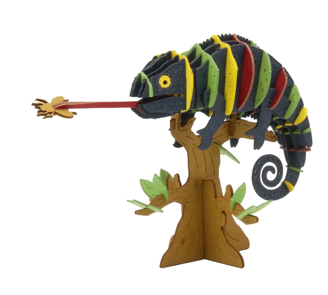 3D Paper Model- Chameleon image