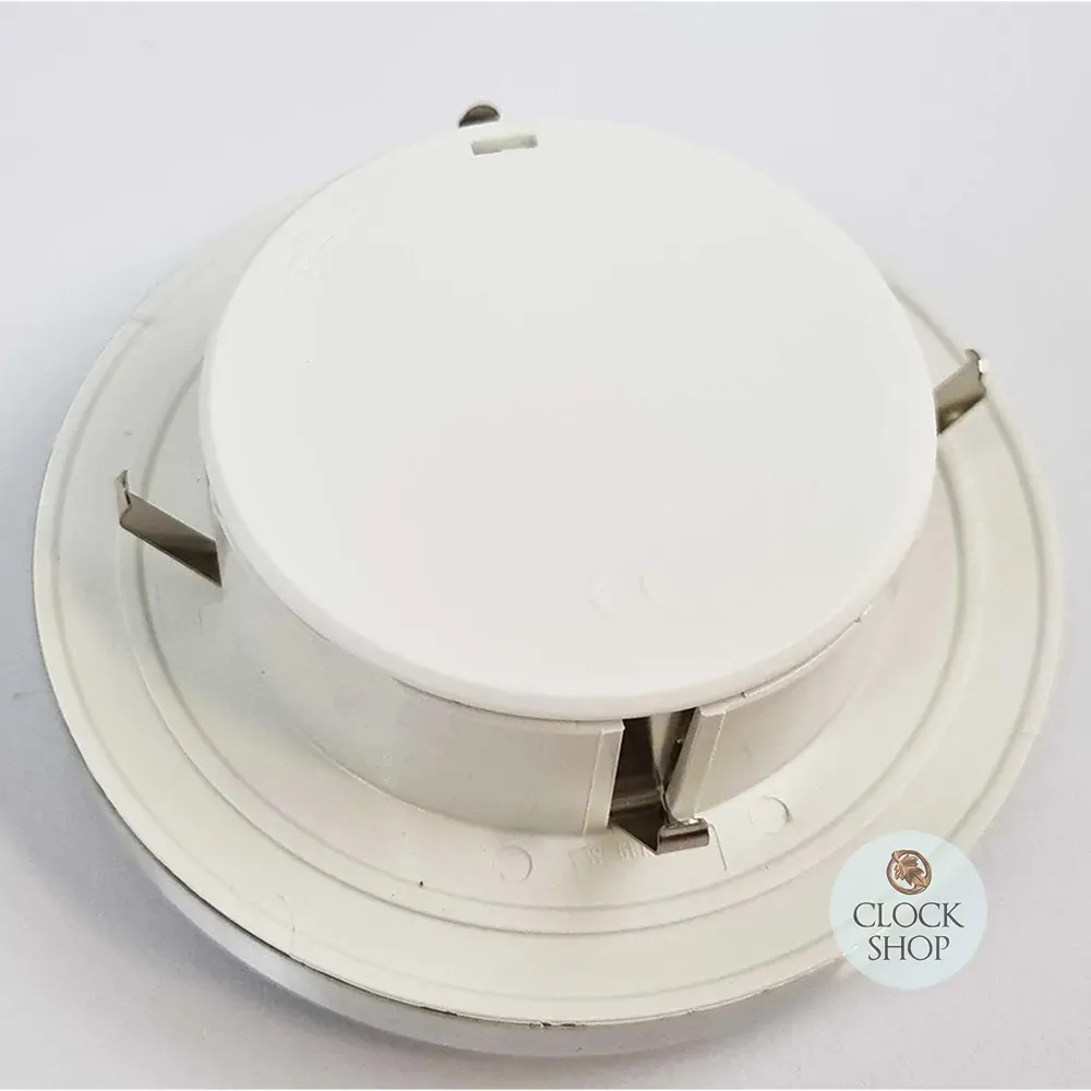 8.5cm Silver Clock Insert With White Dial & Arabic Numerals image
