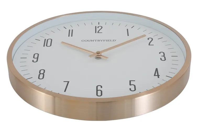 35cm Antoin White & Gold Wall Clock By COUNTRYFIELD image