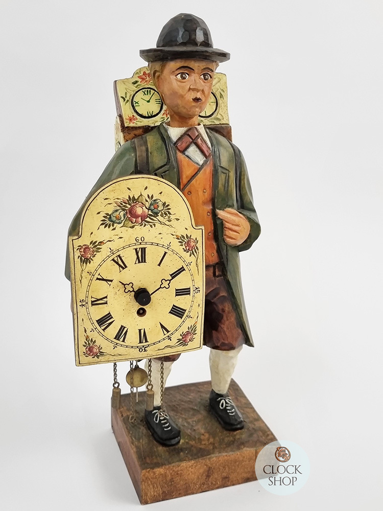 35cm Whistling Clock Peddler Table Clock By ROMBA Romba Clock Shop