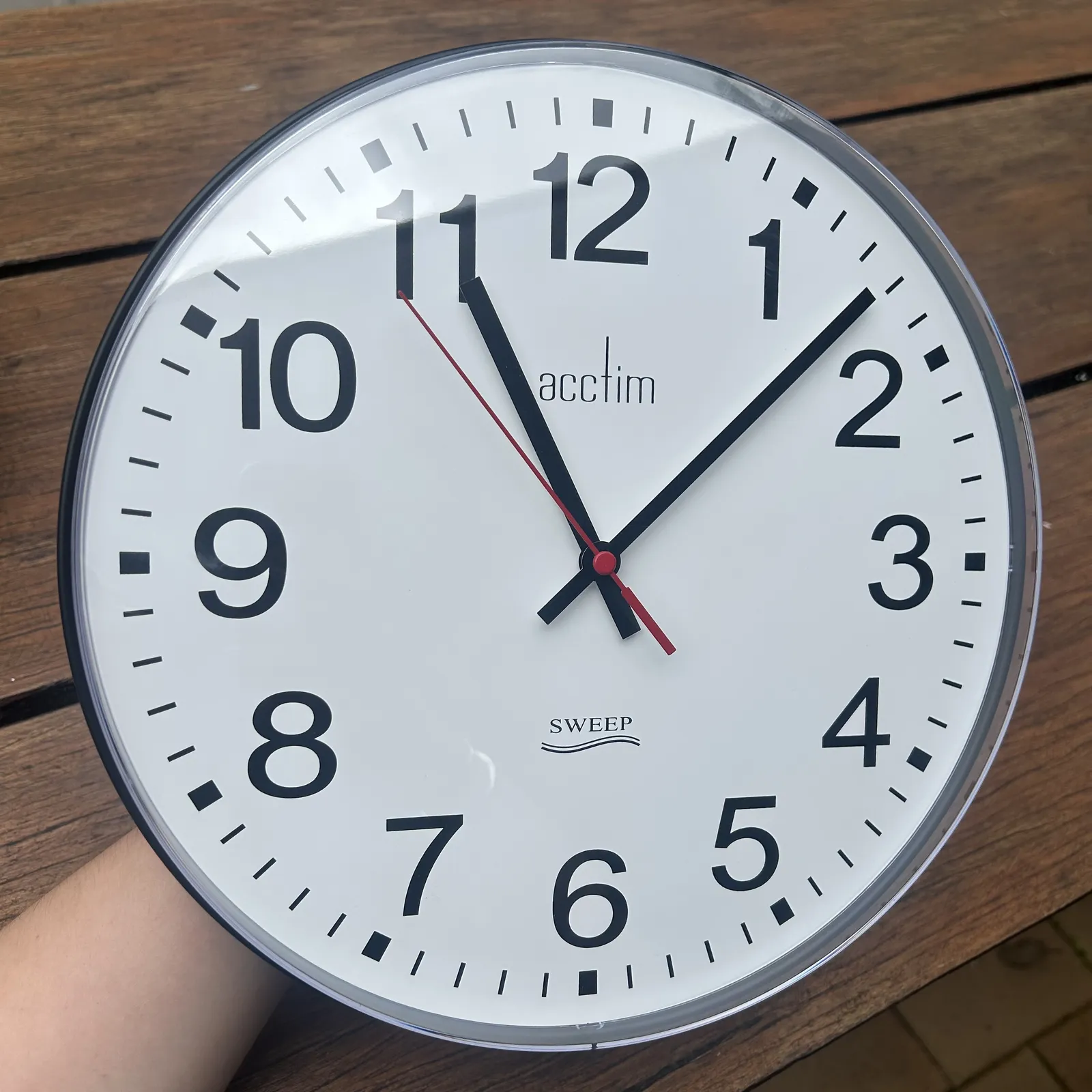 30.5cm Clerkenwell Round Silent Wall Clock By ACCTIM (Very Light Mark) image