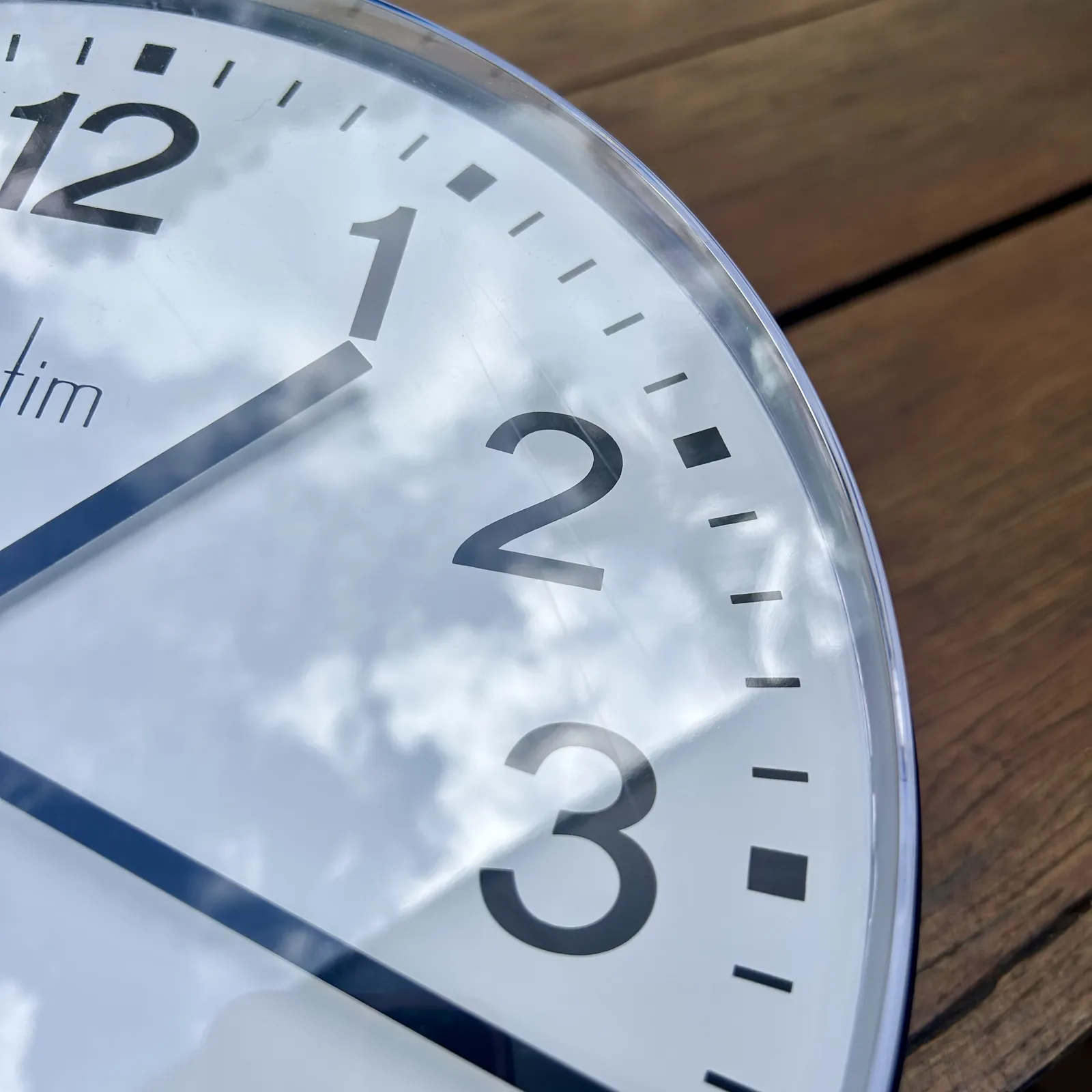 30.5cm Clerkenwell Round Silent Wall Clock By ACCTIM (Light Scuff On Plastic) image