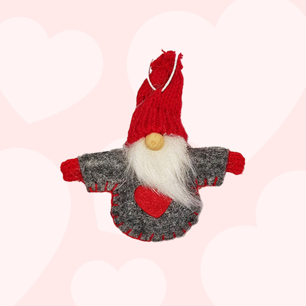 Gnorman & Gavin Yarnsworth | 8cm Knitted Gnome Hanging Decoration- Assorted Designs image